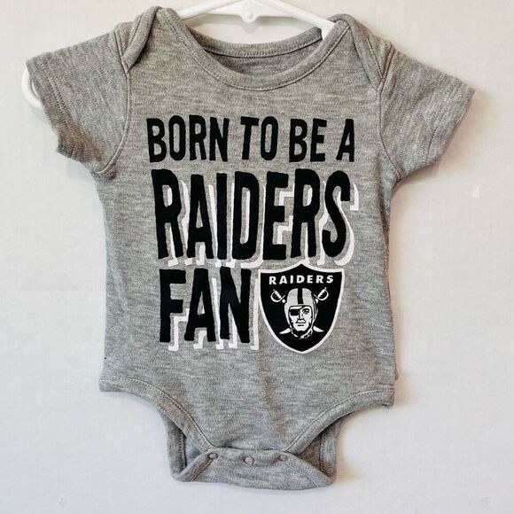 NFL Raiders Bodysuit   Sz 0-3 m   EUC - Picture 1 of 4